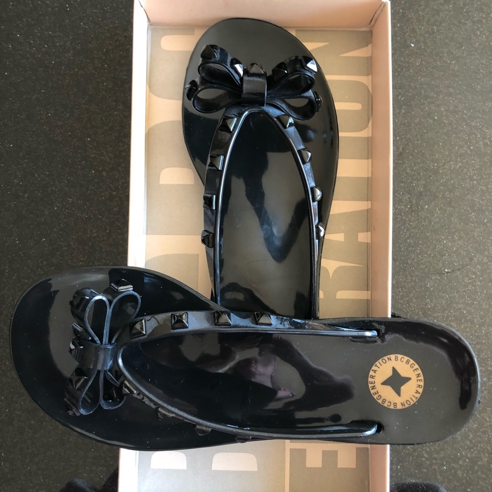 BCBG - Black Sandals - Size 7 - NEW IN BOX